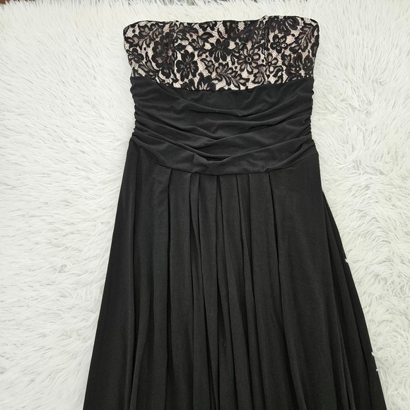 Scott McClintock Women's Vintage Floral Lace Chest Strapless Formal Dress Size 8 - Picture 2 of 10